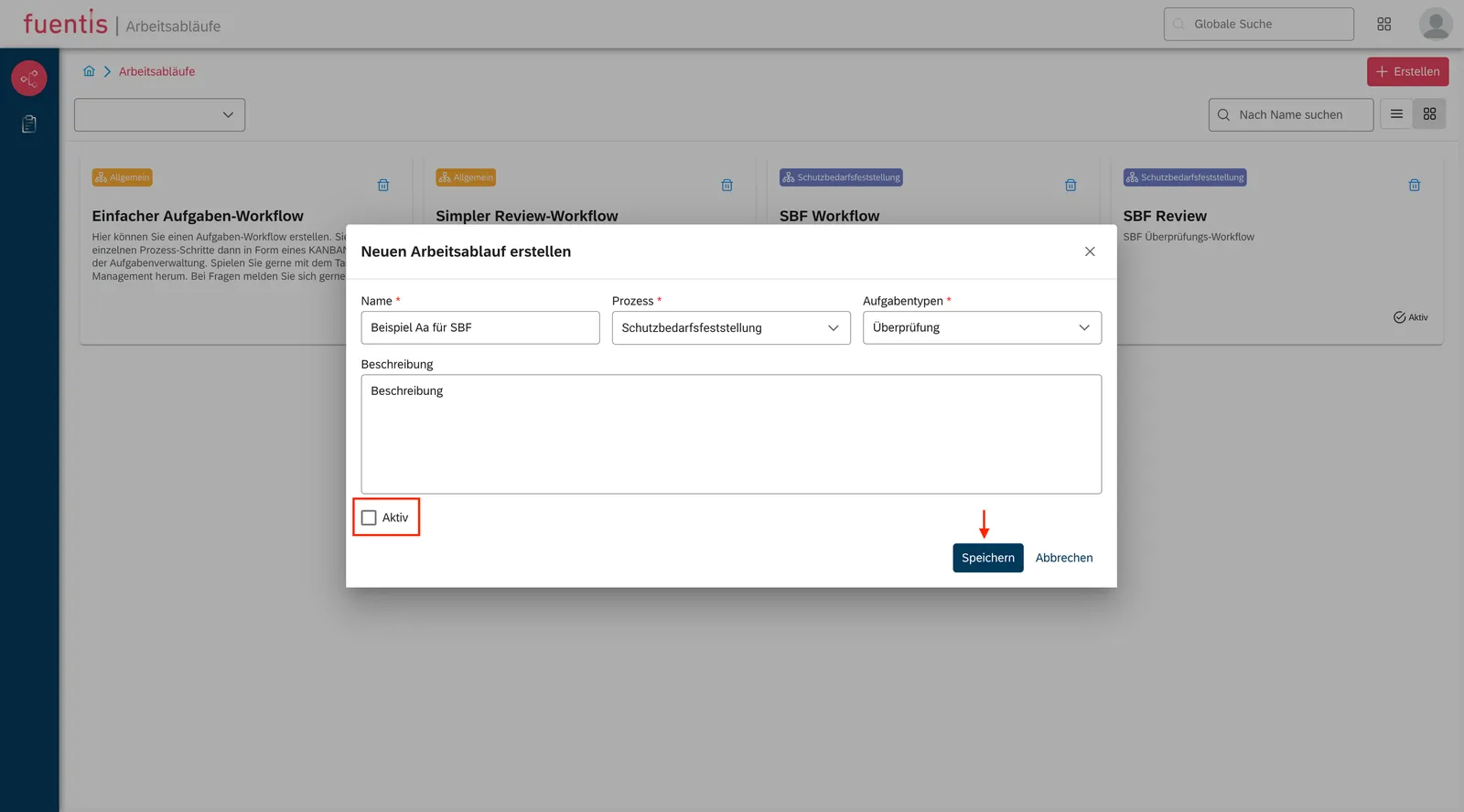 Create workflow 4